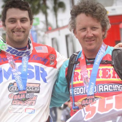 Justin Morgan y Shane Sposito en la meta