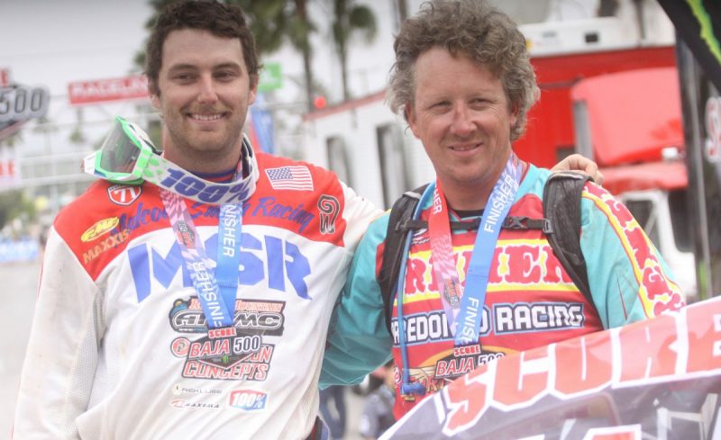 Justin Morgan y Shane Sposito en la meta