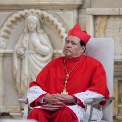 CIUDAD DE MÉXICO, 05FEBRERO2018.- El cardenal Norberto Rivera, ex arzobispo primado de México, durante la presentación oficial de Carlos Aguiar Retes como nuevo arzobispo primado de México, en la Catedral Metropolitana. FOTO: GALO CAÑAS /CUARTOSCURO.COM