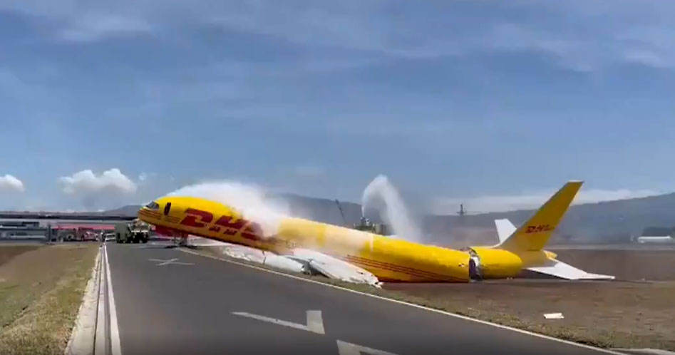 dhl avion costa rica