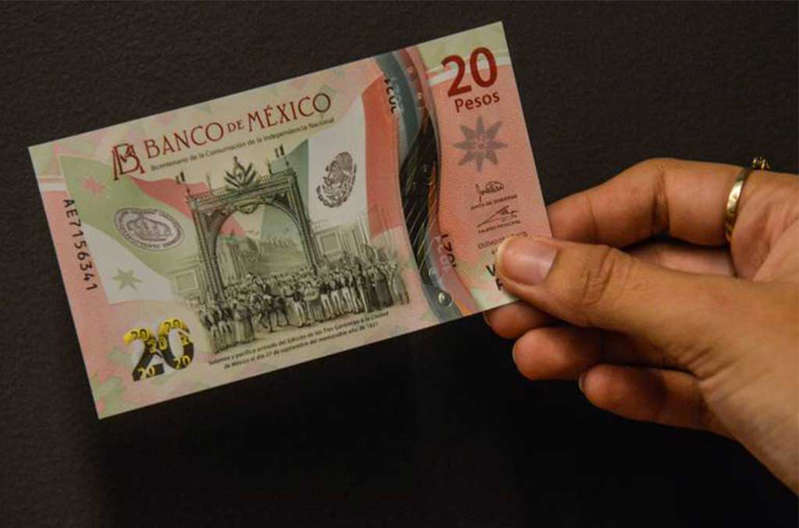 billete de 20 pesos