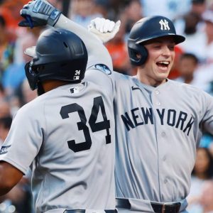 Jonrón de Ben Rice para otra victoria de los Yankees en Baltimore